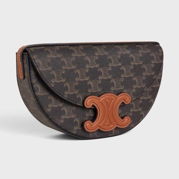 BESACE CUIR TRIOMPHE IN TRIOMPHE CANVAS AND CALFSKIN gently used no scratches - Picture 2 of 14